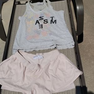 2/ Stella McCartney shorts and t-shirt by Adidas.
